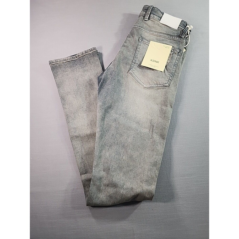 KDNK 114 14 11 Skinny Tapered Comfort Stretch Jeans  Mens 30 Y2k Color Steel Blu